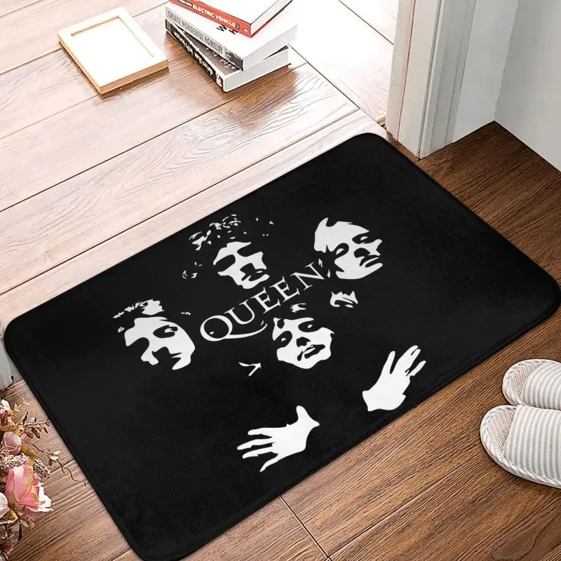 Freddie Mercury Queen Band Front Door Floor Entrance Mat Outdoor Bath Kitchen Doormat Bedroom Carpet Rug