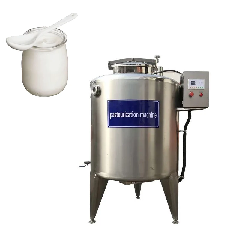 Serbatoio per pasteurizzazione in acciaio inossidabile Attrezzatura per pasteurizzazione del latte di piccole dimensioni Pasteurizzatore per lotti completamente automatizzato