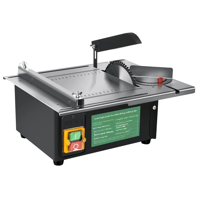 High-Power Mini Household Rip Saw Small Miniature Horizontal Multi-Function Woodworking Decoration Cutting Machine Push Saw
