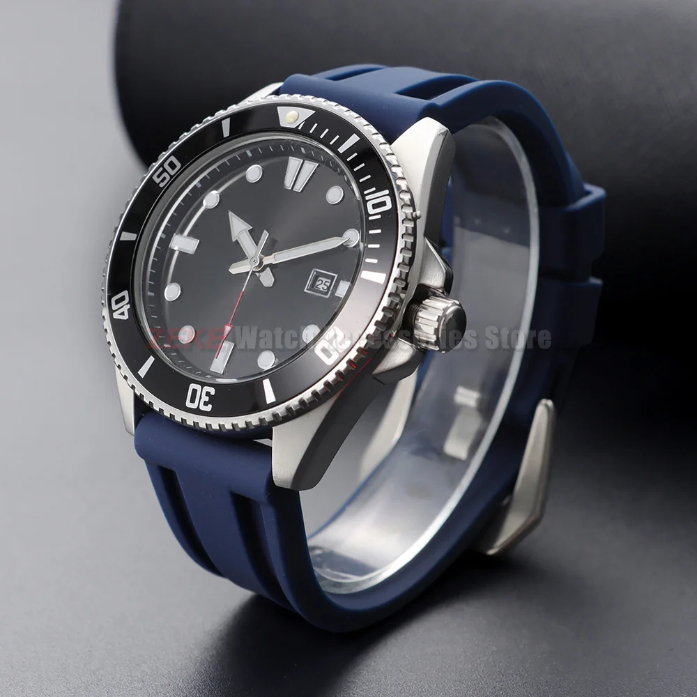 Sportliche 20mm 22mm 24mm 26mm Silikon-Uhrenarmbänder Weiche Komfortable Gummi-Uhrenarmbänder für Panerai Blaue Schwarze Armbänder Zubehör – Detail 5
