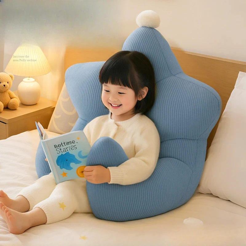 Children's reading pillows, bedside pillows, star cushions, boys and girls reading books, reading artifacts, bedside bay windows