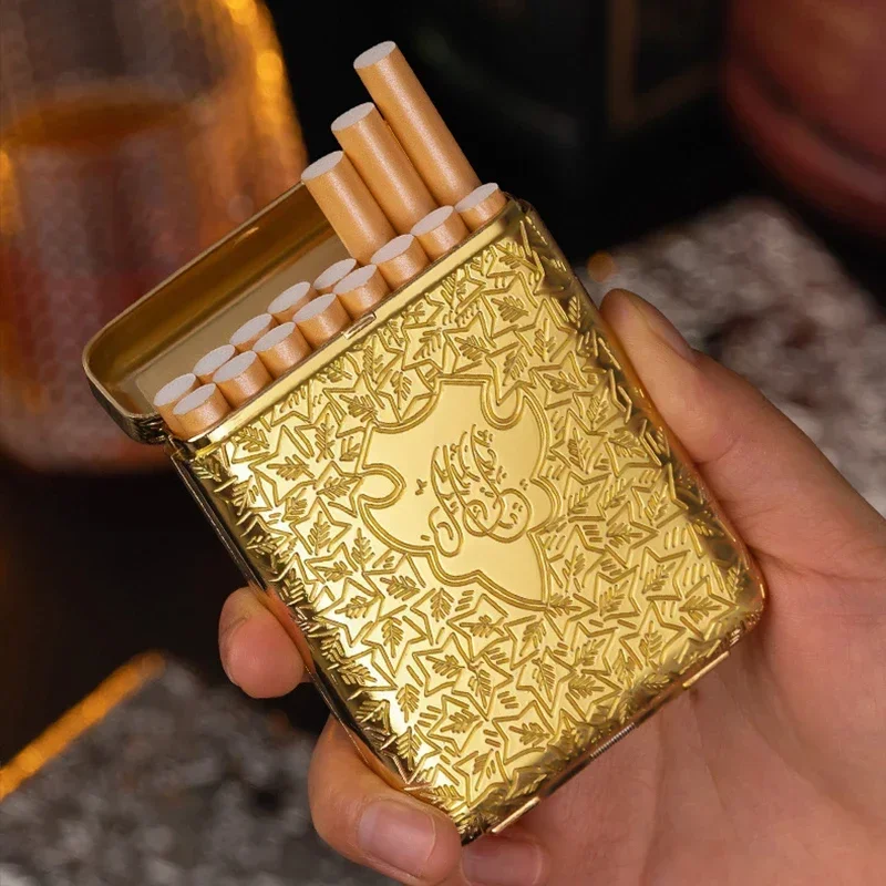 New Luxury Shelby Cigarette Case Tobacco Holder Metal Storage Box Vintage Engraved Smoking Case