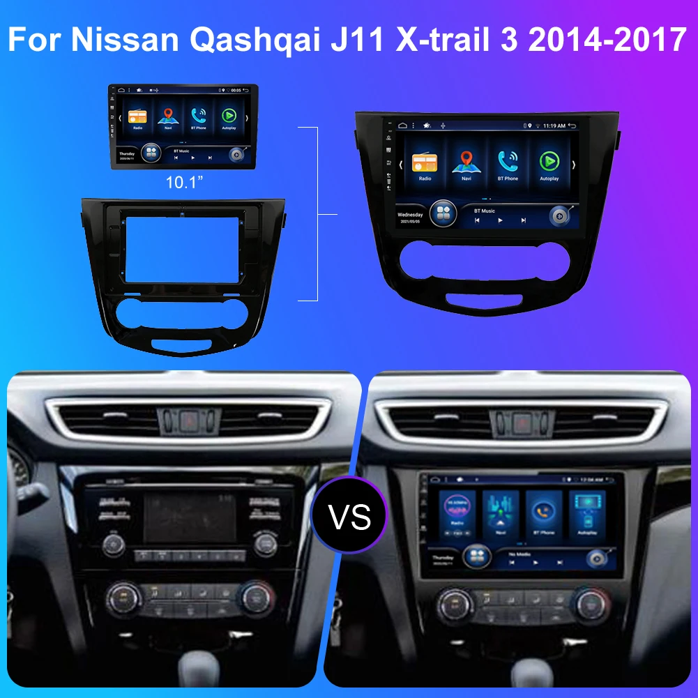 BXLIYER Android 12 For Nissan Qashqai J11 X-Trail 3 T32 2013-2017 Car Multimedia radio Video Player 2Din GPS Navi Carplay 8+256G