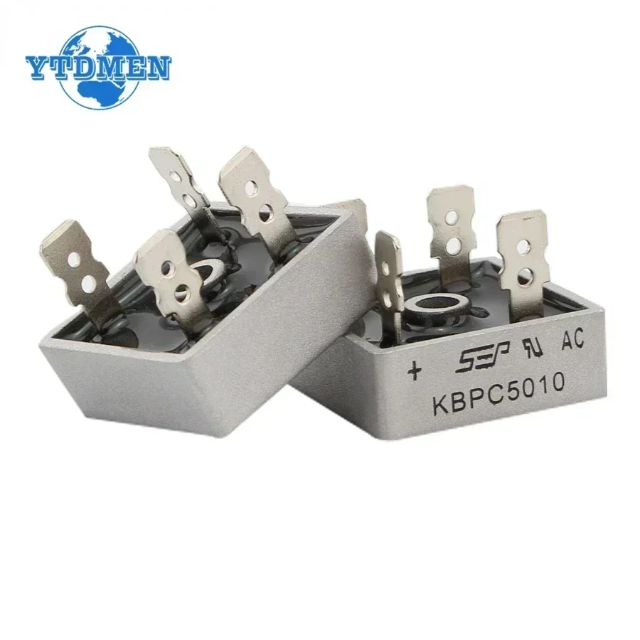 10PCS KBPC5010 50A 1000V Diode Bridge Rectifier Kbpc5010 Rectifiers Kit