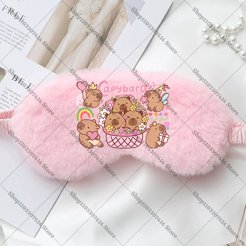 Capybara Girl Cartoon Sleep Eye Mask Children Anime Cute Eyepatch Kids Casual Eyeshade Fashion Print Eyemask Birthday Gifts 2026 view 5