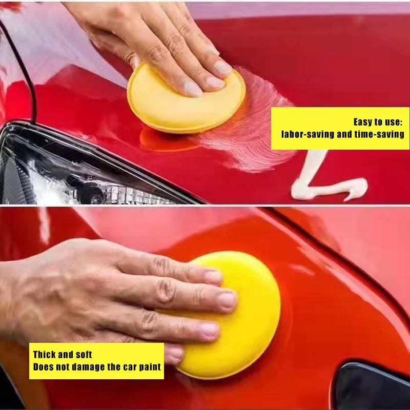 Car Detailing Tools Car Polishing and Waxing Sponges High-Density Foam Application Pads for Detailed Car Washing and Maintenance image 2