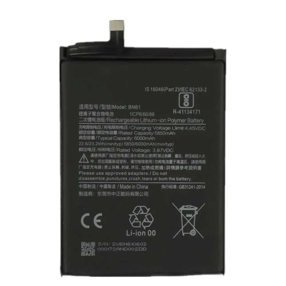 BN57 BN61 Battery For Xiaomi Pocophone X3 Poco X3 Pro NFC Bateria Replacement Batteries