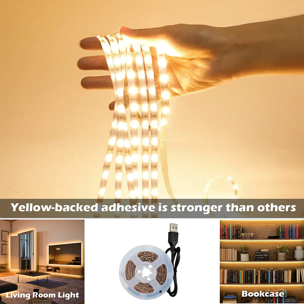 USB LED Strip Light, DC 5V Flexible LED Strip Light, TV Desktop Computer Screen Background Lighting, Home Decoration Lights
