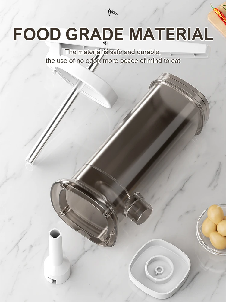 Riempitrice per salsicce Macchina per salsicce fatta in casa Riempitrice veloce per carne Riempitrice per salsicce resistente Carne di rifornimento per salsicce di grande capacità