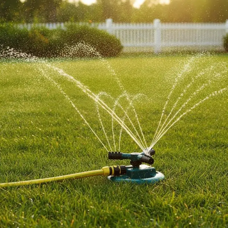 360 Degree Rotatable 3 Arm Garden Sprinkler Wearproof Auto Irrigation Head For Lawn Yard Grass Watering Supplies