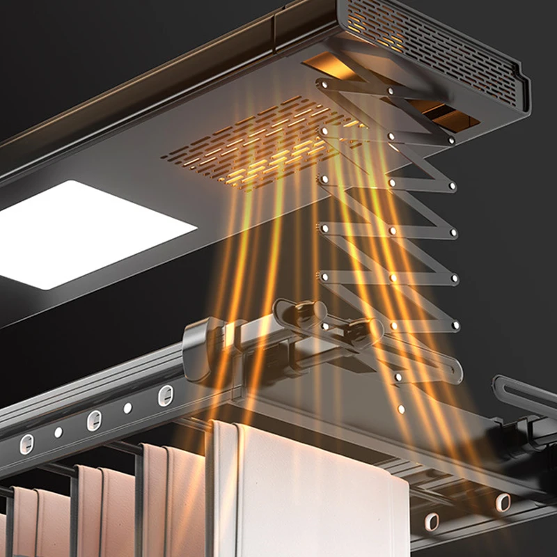 Appendiabiti elettrico telecomando intelligente per sollevamento domestico asciugabiancheria balcone asciugabiancheria telescopico a quattro poli