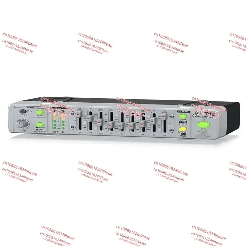 FBQ800 compact 9-segment graphic EQ equalizer feedback suppressor anti howling processor, two handed universal