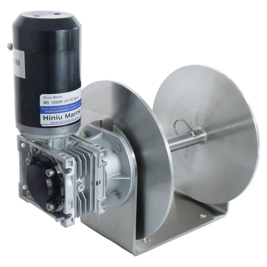 12V 24V Yacht Winch 1500 2000W 316L Horizontal Stainless Steel Marine Anchor for Boats 6 to 18m Navigation Stability