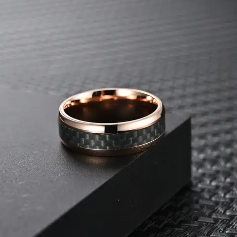 10 best sales पुरुषों के लिए गुलाबी सोने की अंगूठी - №7