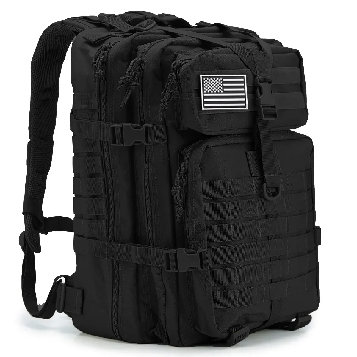 

QT&QY 50L Man Tactical Backpacks Survival Traveling Bags Hking Outdoor 3P Assault Pack EDC Molle Pack For Trekking Hunting Bag