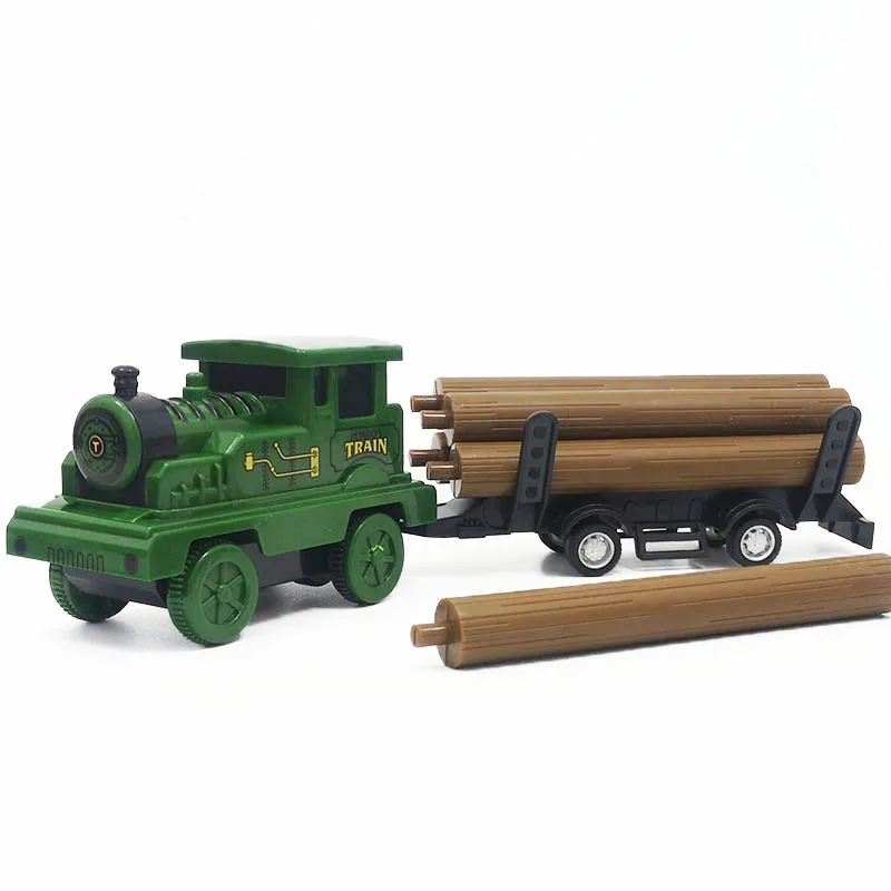 

New plastic cartoon retro train model,transport wood train toys,simulated children's toys,wholesale