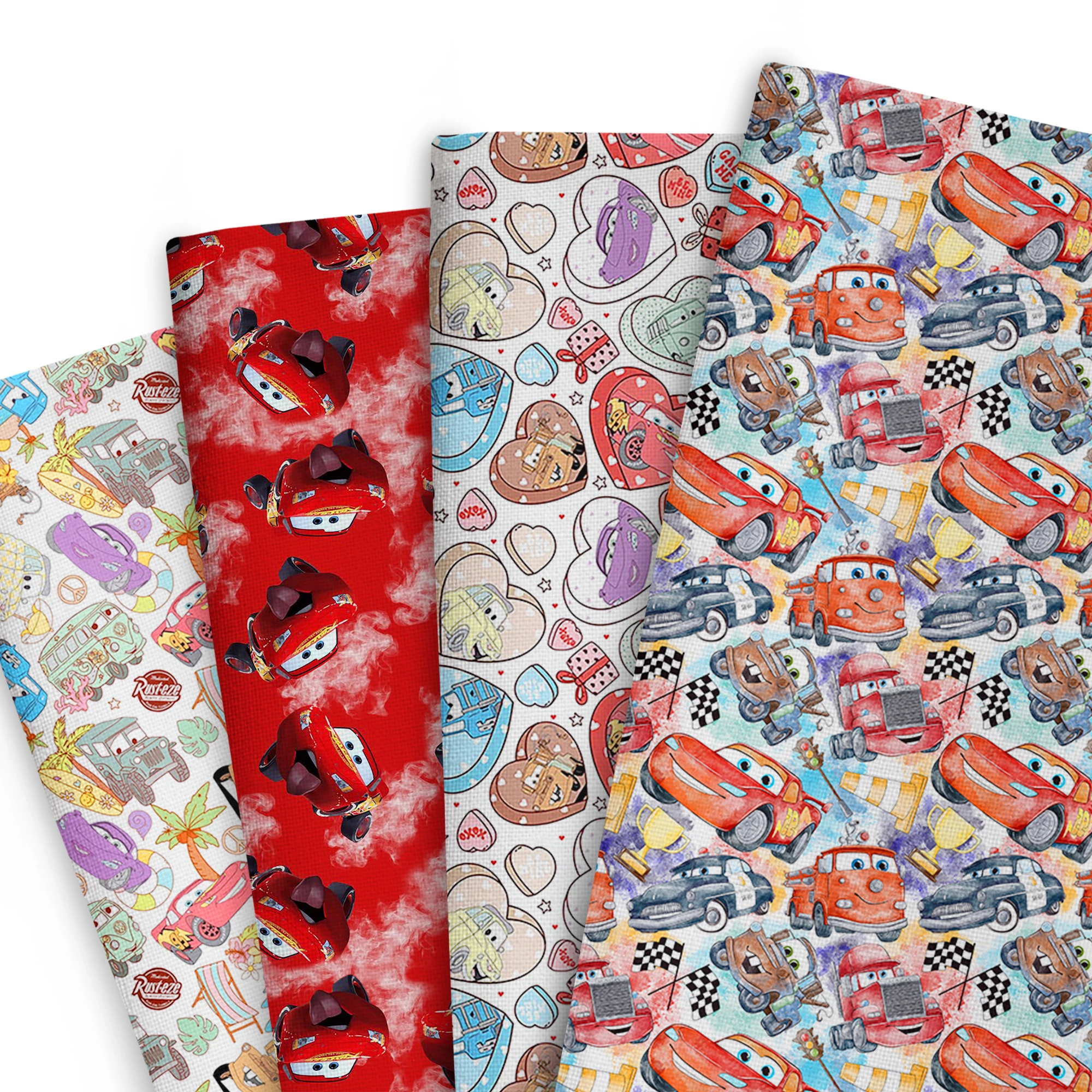 

Lightning McQueen Racing mobilization Patchwork Polyester Cotton Fabric Tissue Sewing Quilting Fabrics Needlework Material DIY