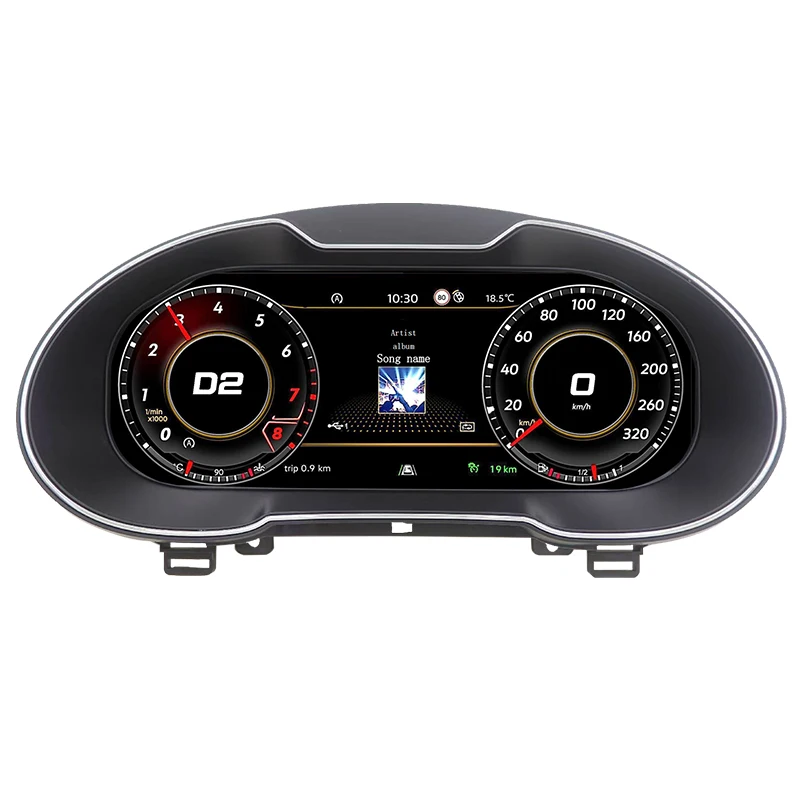 Bonroad 12,3-Zoll-Auto-LCD-Digital-Dashboard für Skoda Octavia 2016-2022, Tachometer, virtuelles Cockpit, Instrumentencluster