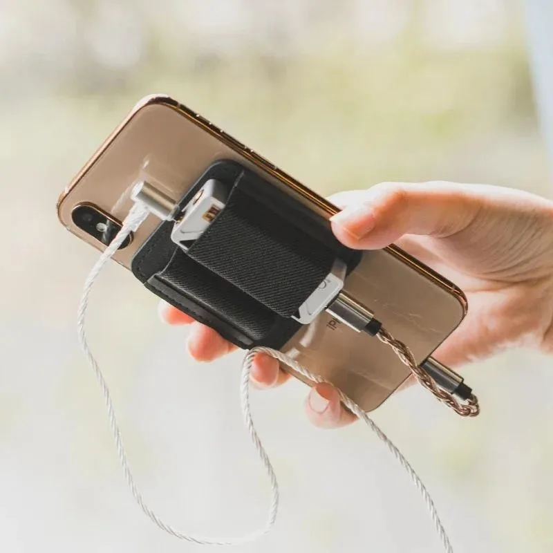 SHANLING USB Dongle DAC AMP Kantong dengan Pita Elastis Magnetik untuk UA4 UA3 UA2 UA1 dengan Ponsel IOS Android