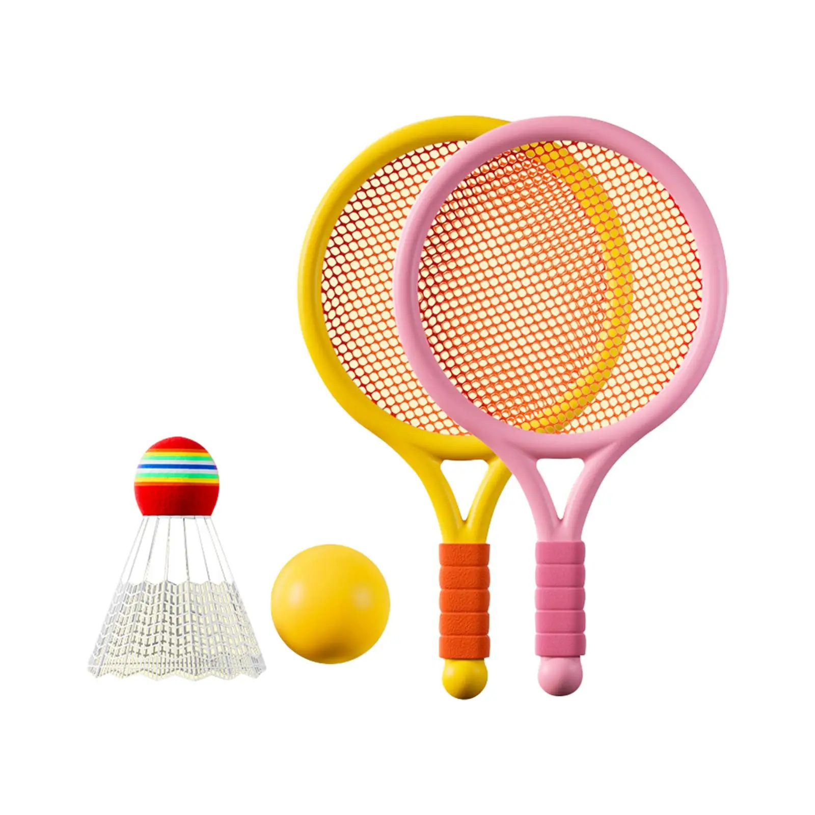 

Kids Badminton Tennis Set Sports Parent Child Interactive Toy Tennis Racquets Set for Boys Beginner Players Girls Beach Play