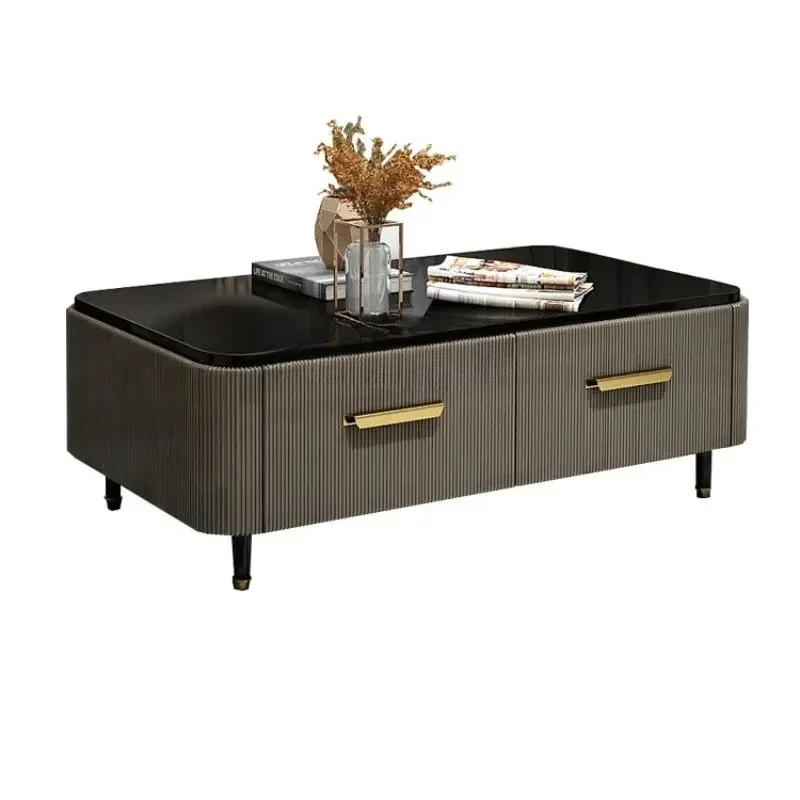 

Новый журнальный столик для гостиной, черная квадратная краска, журнальный столик из нержавеющей стали, новый классический светлый роскошный журнальный столик Simpless1001