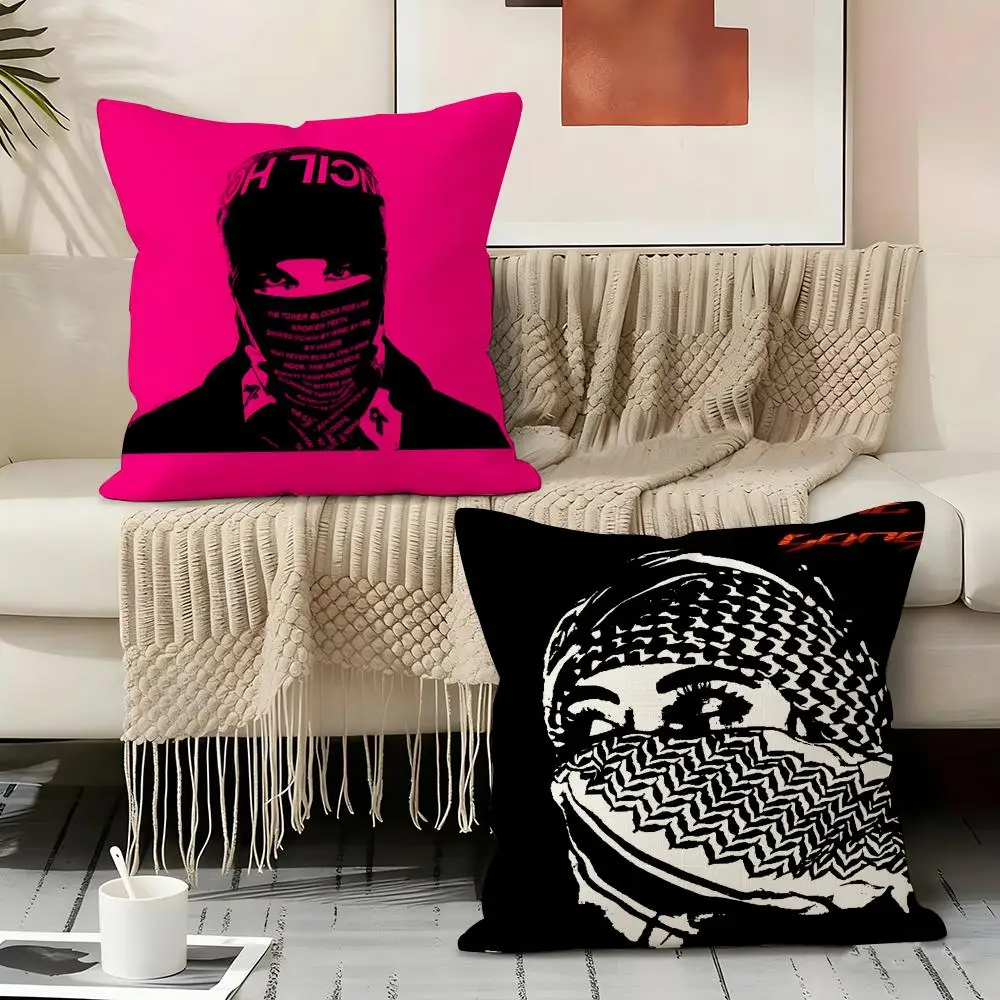 E-esDeeKid Rapper Pillow Case Pillowcase, Double-sided Printed, Sofa Cushion, Bedroom Headboard Pillow