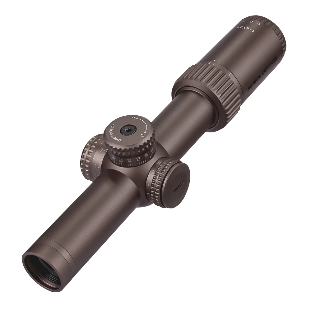 SPINA OPTICS HD 1-6x24 IR LPVOs Tactical Hunting Riflescope Luneta Illuminated Lock Reset Sight Fit.CBQ AR.556etc