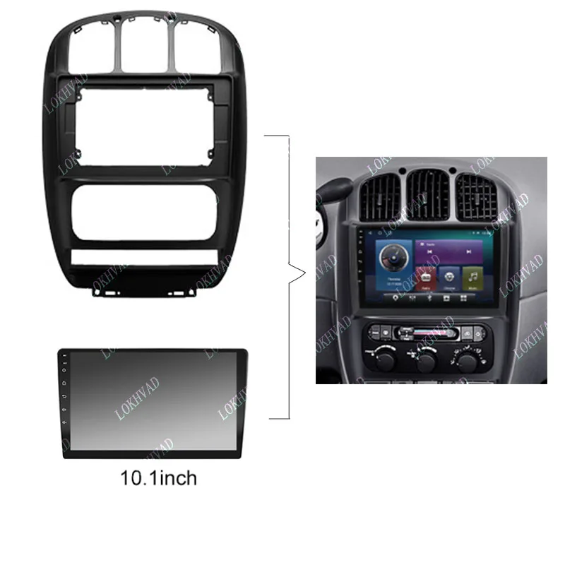 Applicable to 2 Din Car Radio Head Unit Frame Kit For CHRYSLER GRAND VOYAGER 2006-2012 Auto Stereo Panel Trim Bezel Fascia