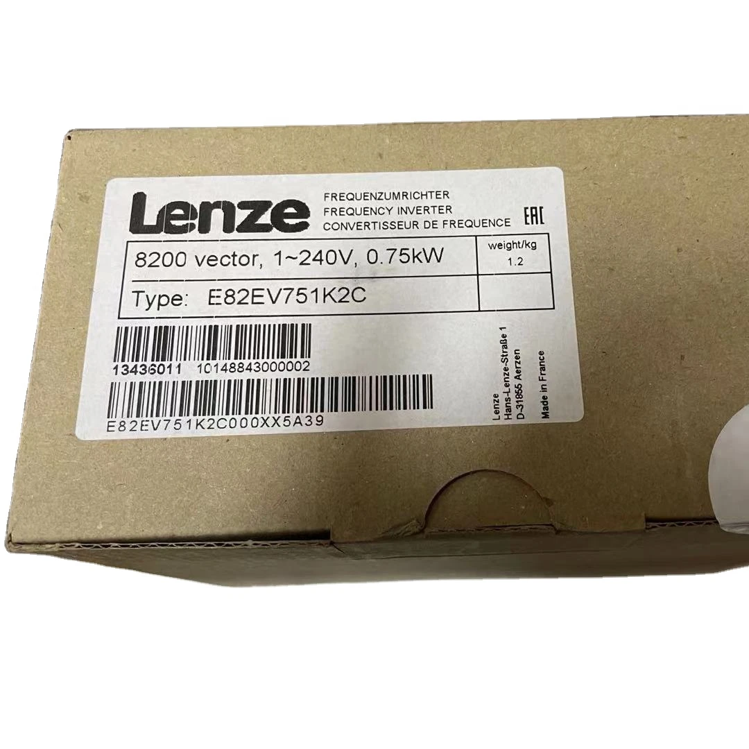 Cheap New and Original   LENZE  INVECTER E82EV371K2C200 0.37KW 1-240V 8200 VECTOR