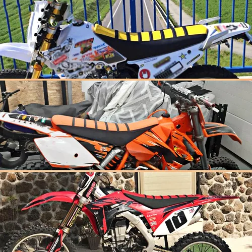 Imagen 2 del producto Funda Universal para asiento de motocicleta, impermeable, suave, pinza de tela de goma para KAWASAKI KX125 KX250 KX250F KX450F KXF 250 450 KX85