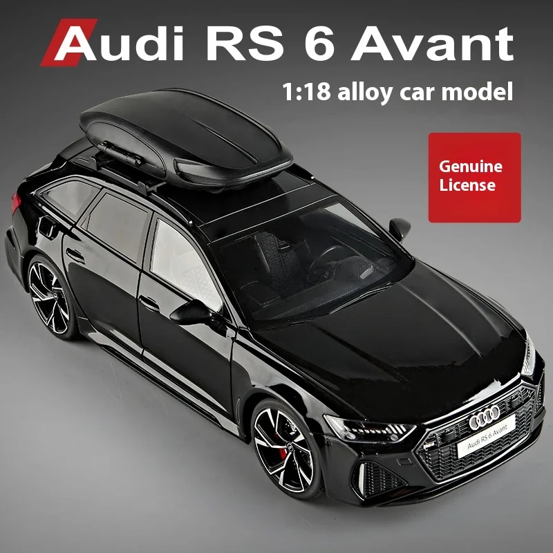 Grande 1:18 Audi RS6 Avant Stazione Carro In Lega di Metallo Pressofuso Modello di Auto Desktop Boutique Decor Collezione Modello di Hobby Regalo Per Il Ragazzo