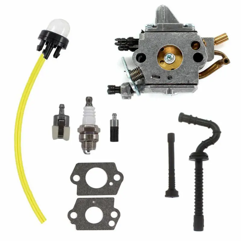 Carburador para Stihl Ms192 Ms192t Kit Carburador Motosserra para Zama C1q-s258 Arruelas Vela de Ignição Mangueira Combustível do Motor Primer Bulbo Novo
