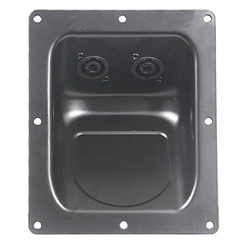 1 قطعة صندوق سلك الحديد المرحلة صندوق وصلات الصوت أربعة بطاقة الأساسية صنبور أنثى المقبس لوحة الأسلاك ، لوحة الحديد XLR المقبس الملحقات #5