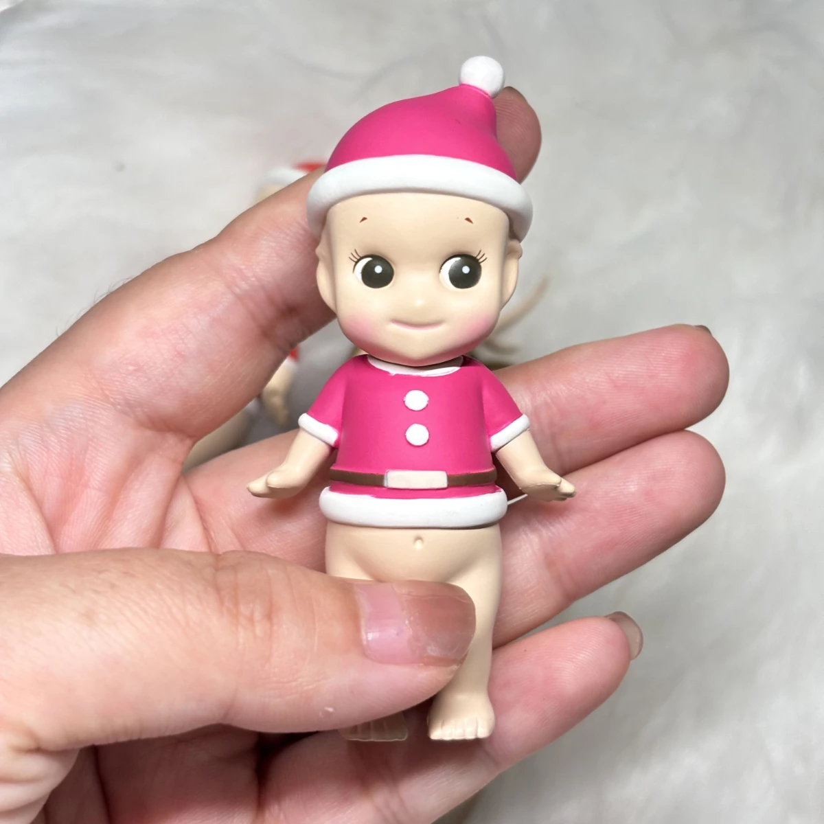 سوني أنجل شخصية صغيرة 2006 2007 سلسلة فرانكفرانك لعيد الميلاد الوردي سانتا كلوز الوردي الرنة #5