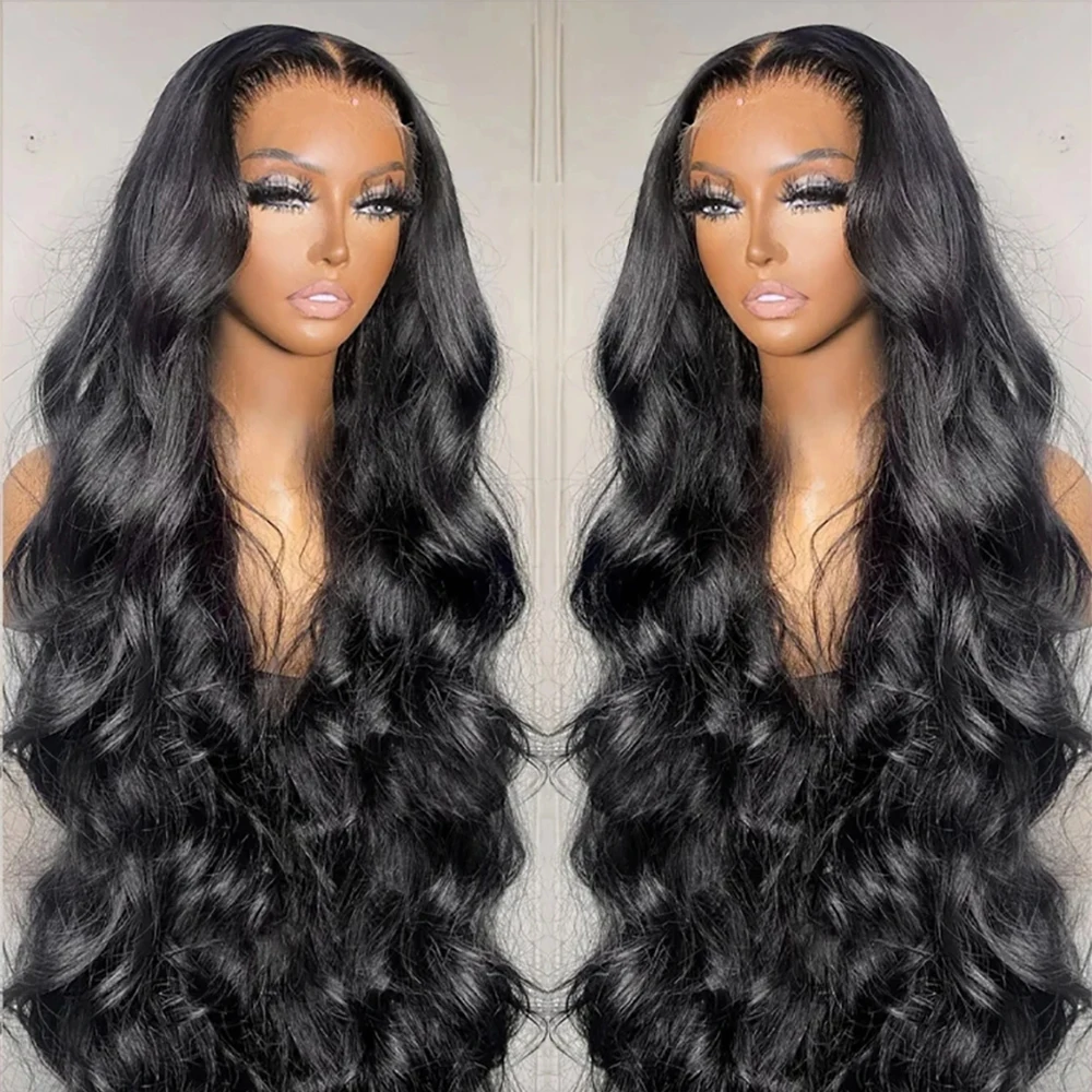 250 Density Human Hair Wigs HD Lace Wig 13x6 Human Hair Body Wave 13X4 Lace Frontal Wigs Preplucked 30 34 Inches Glueless Wig