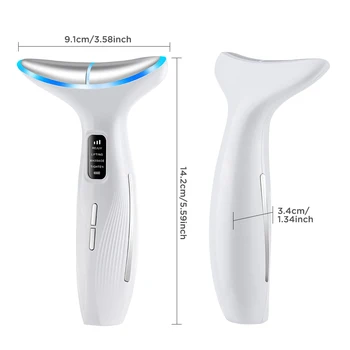 Microcurrent Neck Beauty Device 3 Massage Modes Face Lifting Firming Massage Neck Beauty…
