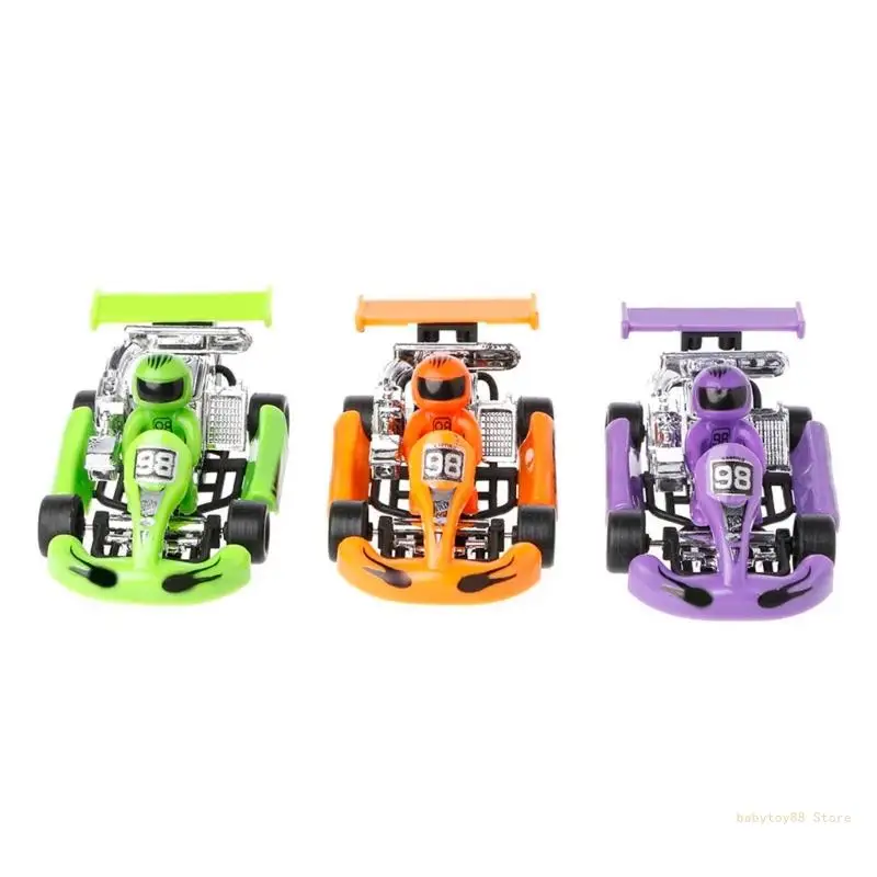 Y4UD Alloy car model Go-Kart game sport vehicle plastic motor pull back toy