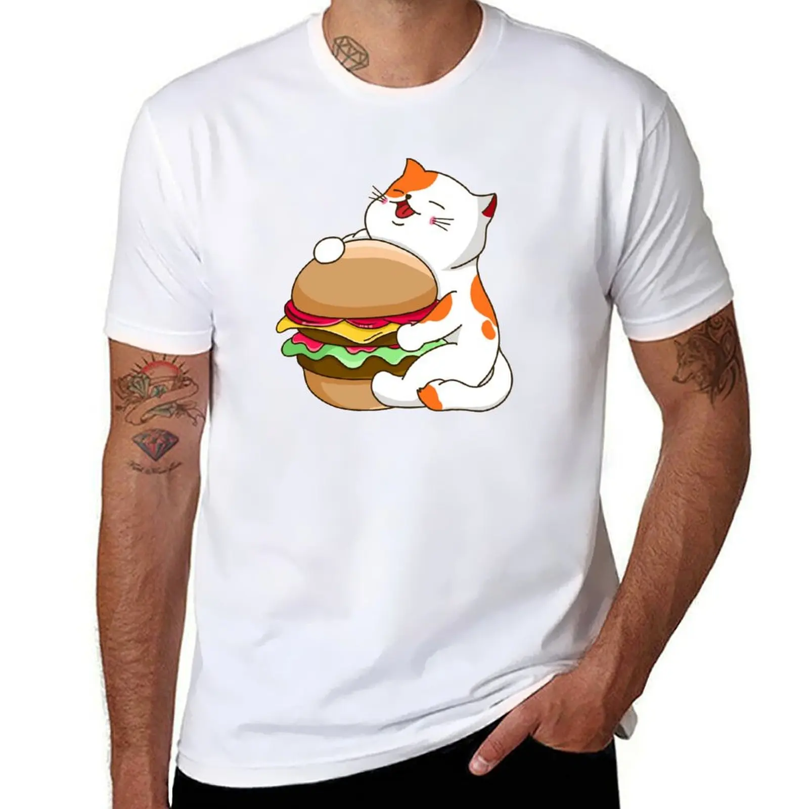 

Cat Burger T-Shirt plus size tops football t shirt mens t shirts pack