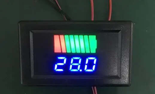 12V 24V 36V 48V 60V Auto Batterijniveau Indicator Lithium Batterij Capaciteit Meter Tester Display LED Tester Voltmeter - afbeelding 1