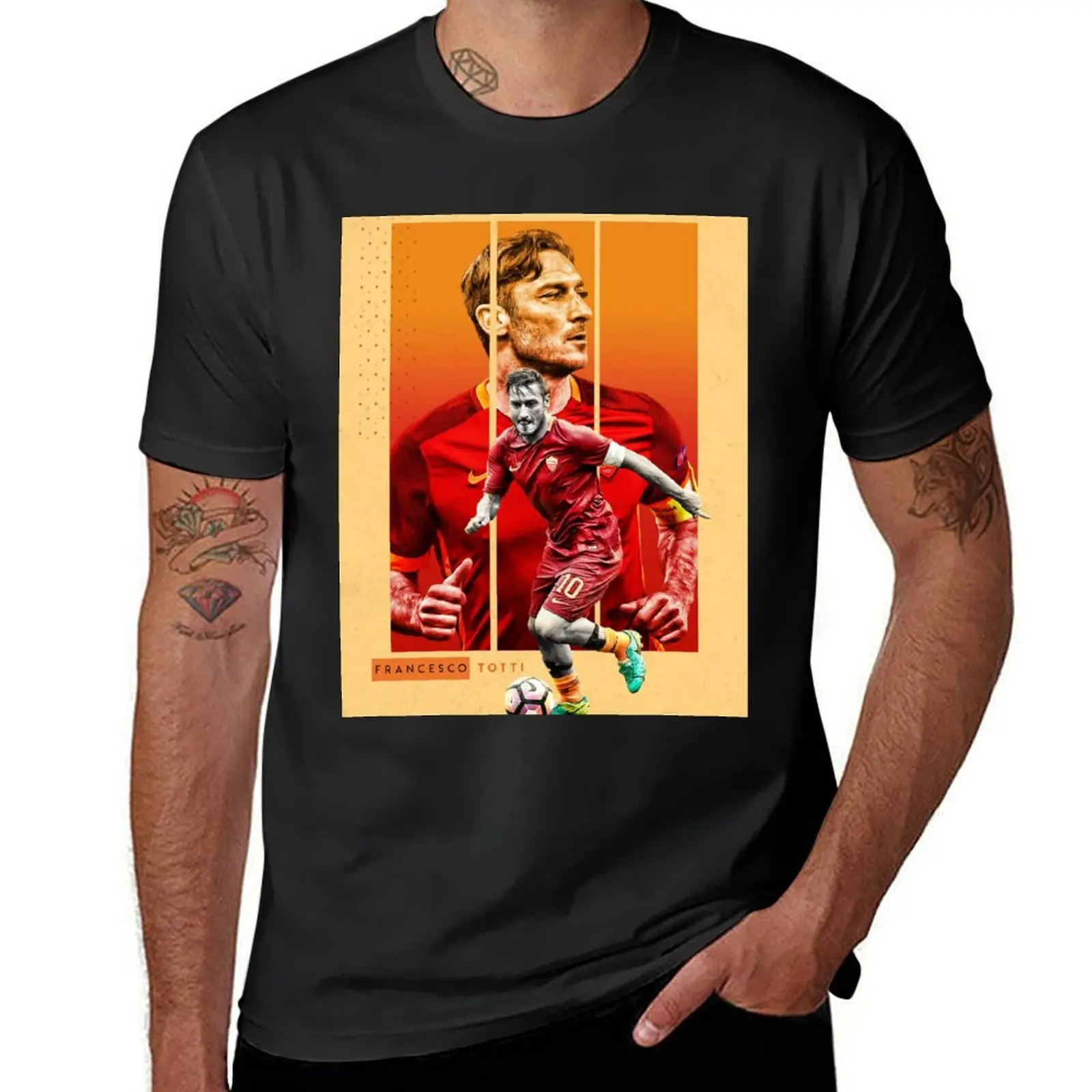 Art Totti Wallpaper T-Shirt summer clothes tops kawaii clothes men t shirts