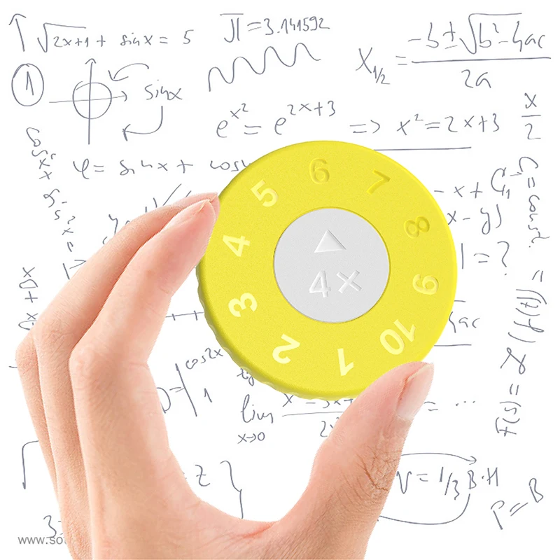 9 teile/satz Mathe Spinner Mathe Spiel Arithmetik Spinnen Spielzeug Mathematik Lehre Addition Subtraktion Multi pli kation Division Puzzle-Spiel