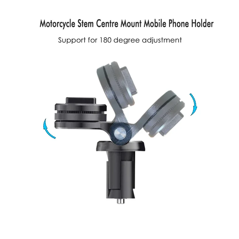 Support de téléphone portable à montage central pour tige de moto, Base de connexion antichoc, Navigation GPS, Support rapide SP pour téléphone portable