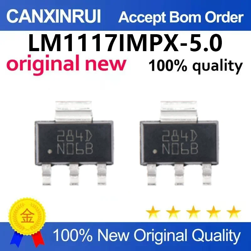 （5pcs-100pcs）Original genuine LM1117IMPX-5.0/NOPB SOT-223 low dropout linear regulator chip