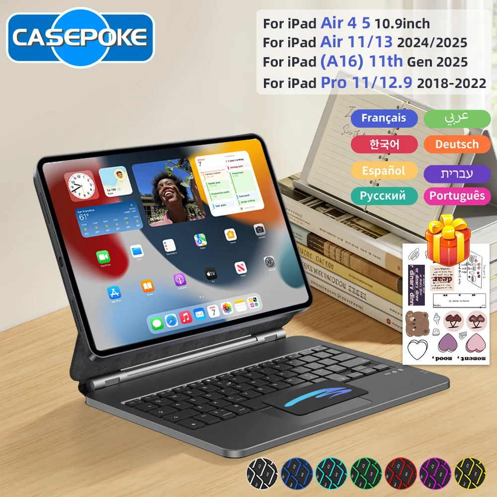 Etui-pour-ipad-avec-clavier-magique-magnetique-2025-pour-ipad-11-10e-generation-pro-11-129-13-air4-5-6-sans-fil-bluetooth-retroeclaire-pave-tactile