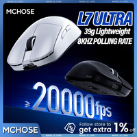 MCHOSE L7 Ultra+ Gaming Mouse for Small Medium Big Model 39g Lighweight Super Light 8kHz Ultra Low Latency Support Bluetooth