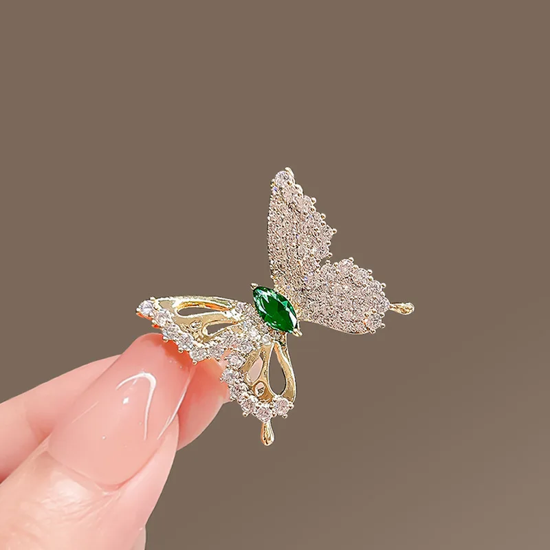 Graceful Dancing Butterfly Anti-Exposure Brooch High-End Cute Anti-Exposure Pin Elegant Brooch Exquisite Accessory