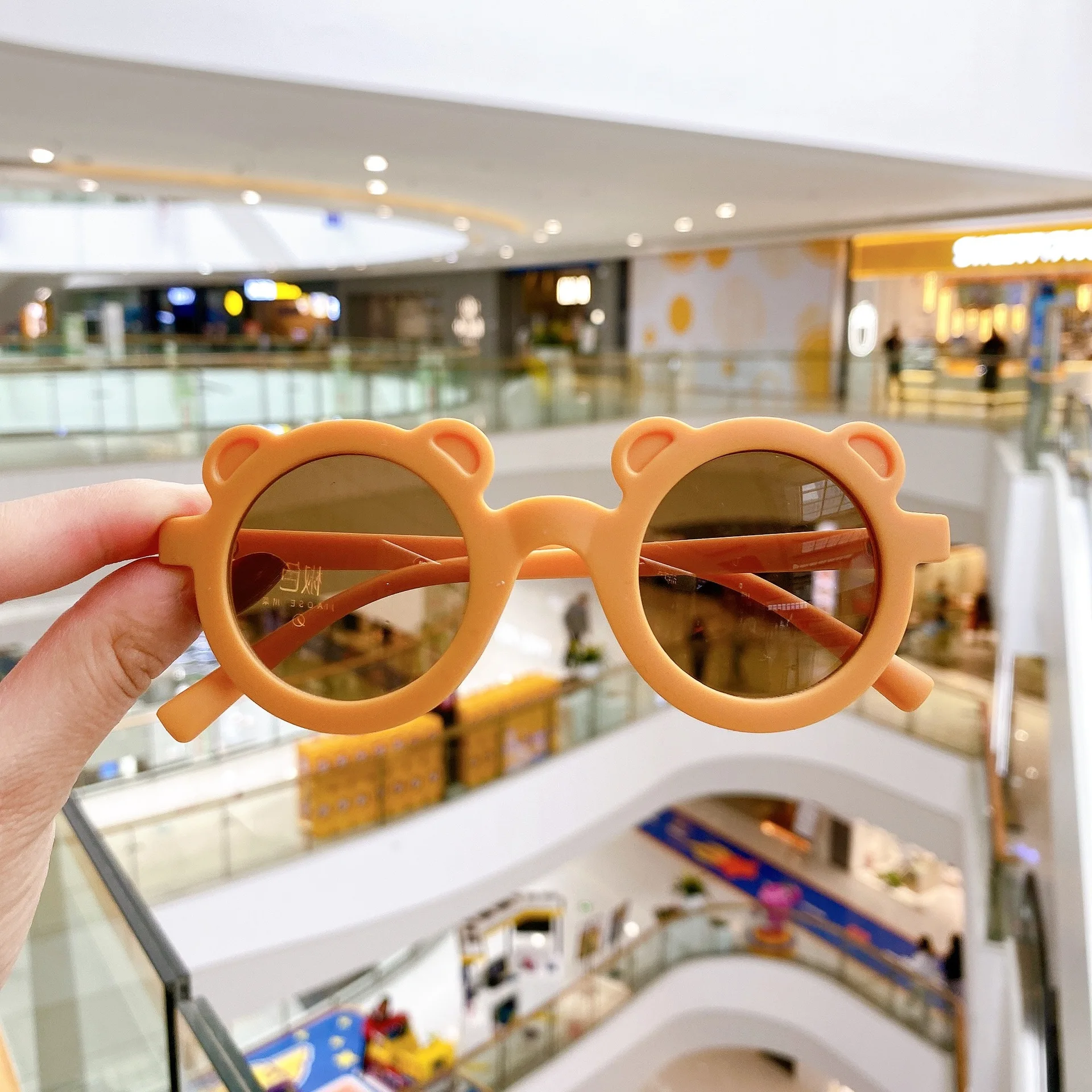 2026 Modische Neue UV400 Kinder-Sonnenbrille mit Weichen Bärenohren Runde Sonnenbrille für Babys Mädchen Jungen Kleinkinder Outdoor Strand Urlaub Geschenk – Detail 20