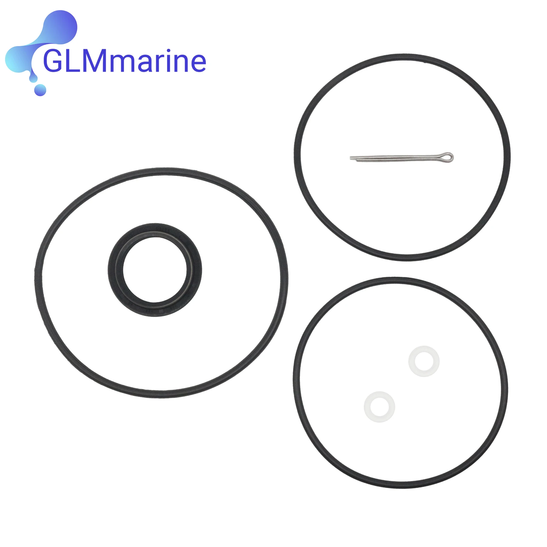 0341281 0769270 Lower Gearcase Seal with Prop Shaft Oil Seal O-Ring Gasket for Johnson/Evinrude Outboard Engine Models 18-8301