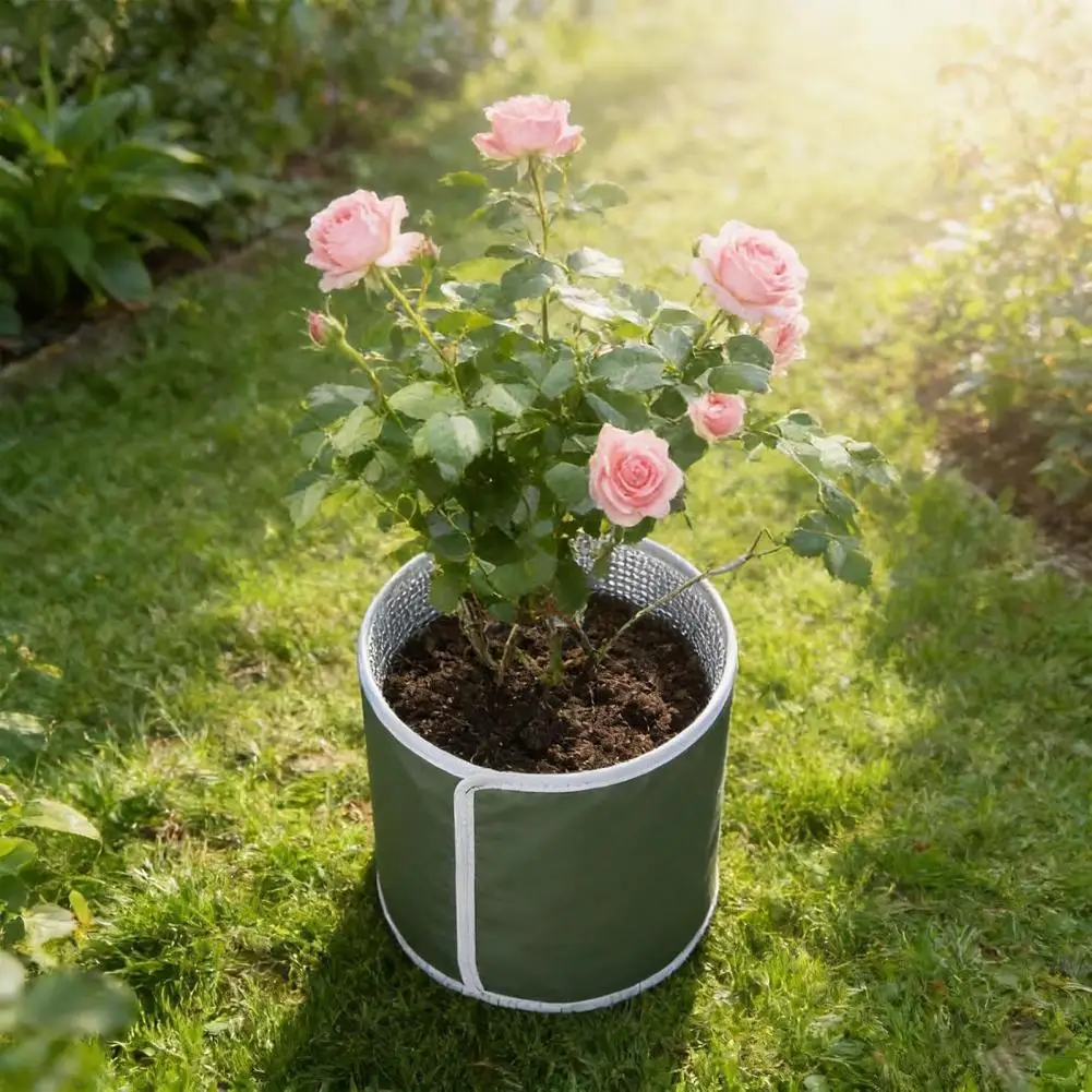 Freeze Prevention for Indoor Plants 3pcs Plant Pot Insulation Covers Reusable Double Foil Flower Pot Wraps for Winter for Winter