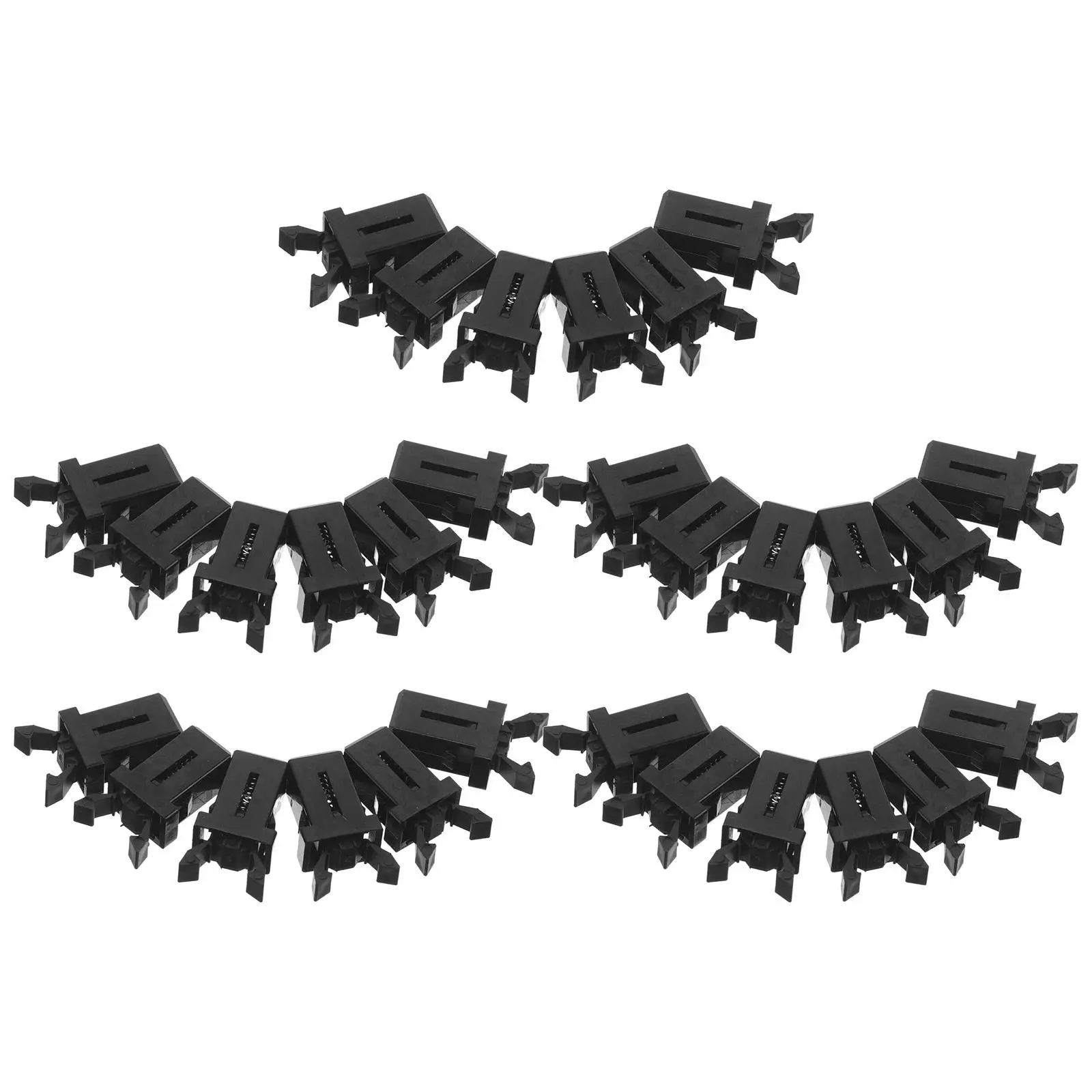 30Pcs Trash Can Push Button Latch Self Locking Lid Lock Clip Elastic Closure for Garbage Bin Waste Type Buckle